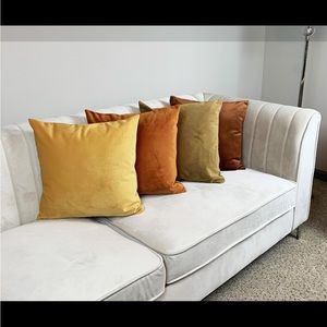 Velvet pillow covers 24x24